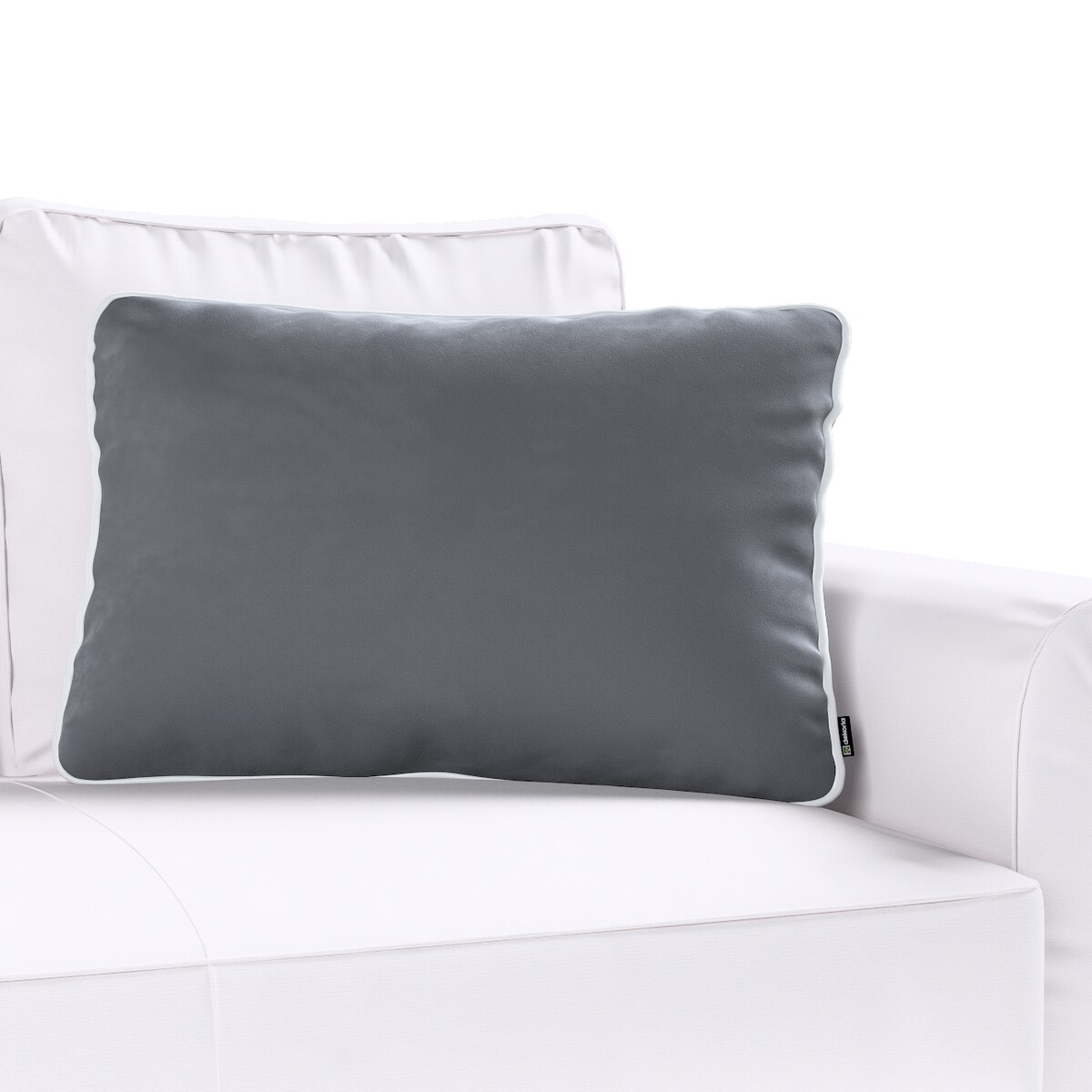 Poszewka Laura na poduszkę prostokątna 60 x 40 cm 60x40 grafitowy szary