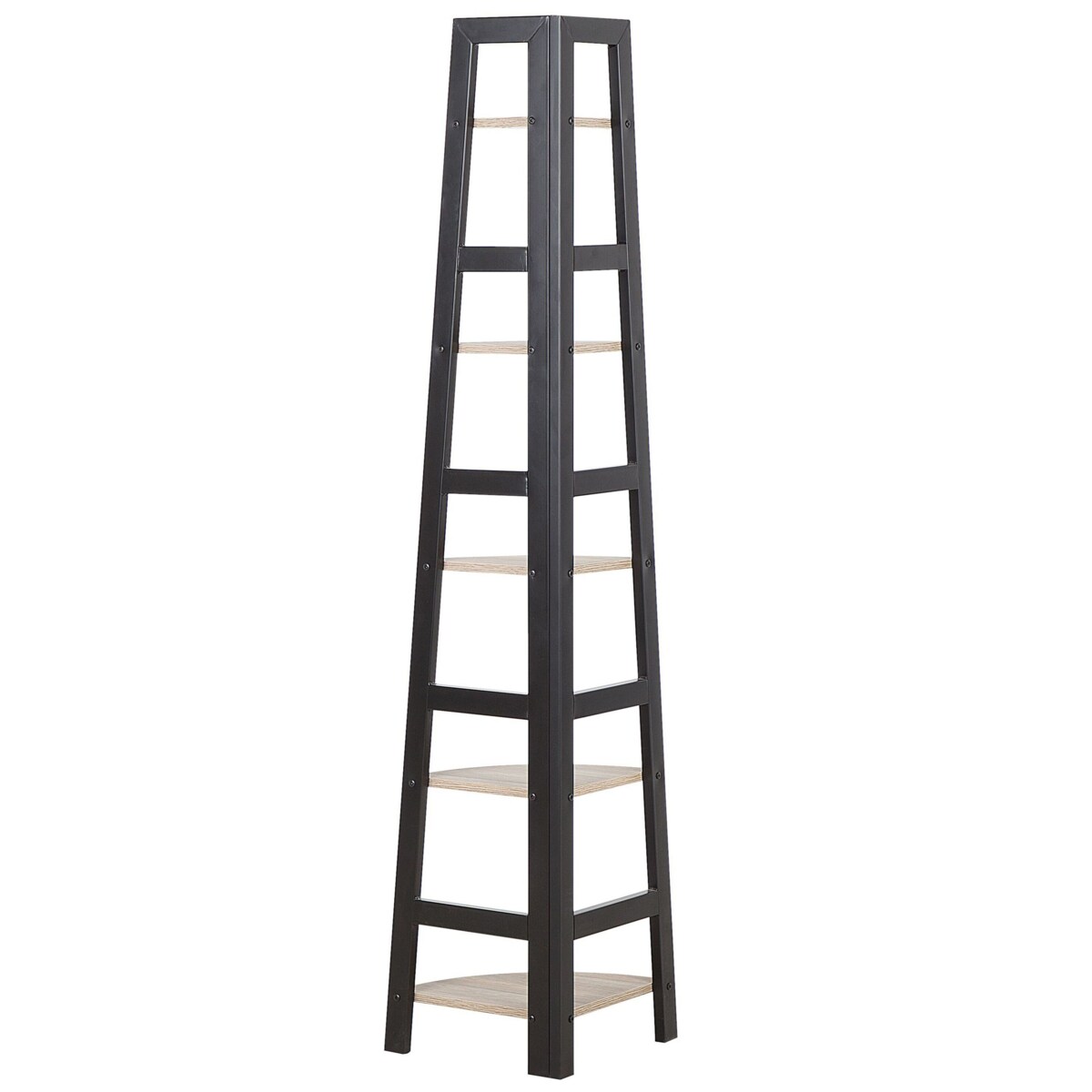 Regał 5 półek Czarny BEXLEY