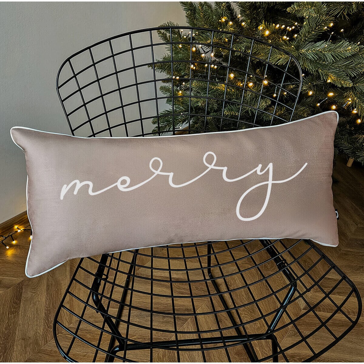 Poduszka XMAS wzór XM37 | Piaskowe Merry 30 x 70 cm