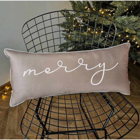 Poduszka XMAS wzór XM37 | Piaskowe Merry 30 x 70 cm