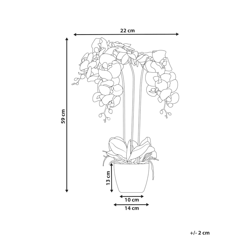 Sztuczna roślina ONCIDIUM ORCHID Biały