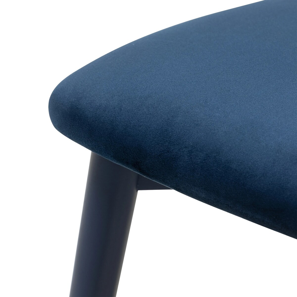 Krzesło drewniane do jadalni 80x45x45 cm niebieskie OLBIA-IV