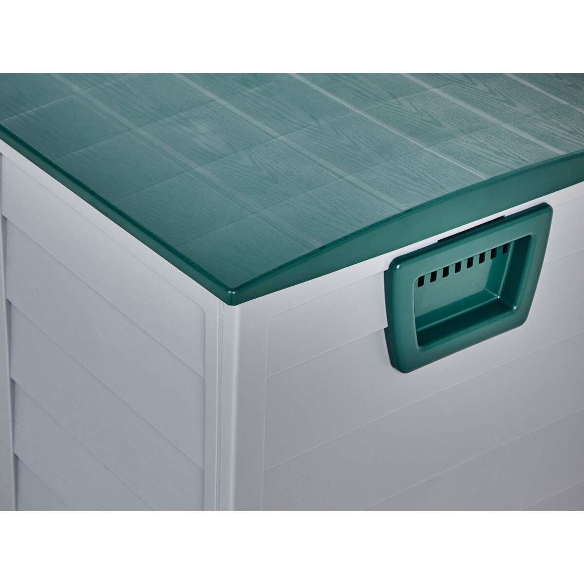 Skrzynia ogrodowa 112 x 50 cm szaro-zielona LOCARNO