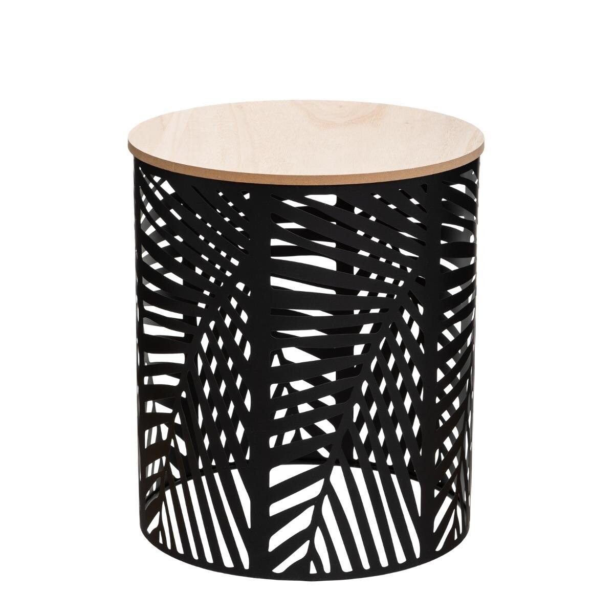 Zestaw stolików kawowych, motyw liści, 2 sztuki