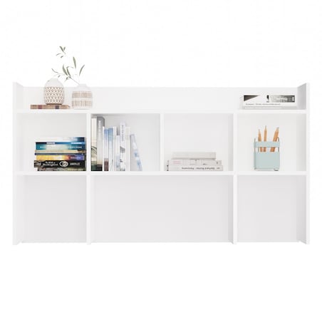 Nadstawka do Biurka 130 cm BIAŁA Regał Na Książki Dokumenty