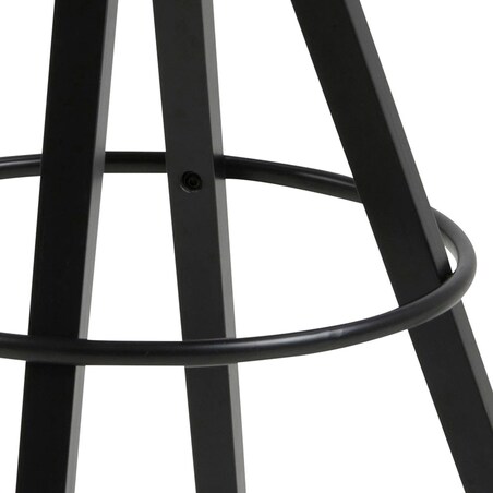 Stołek barowy Dima Brandy z drewnianymi nogami