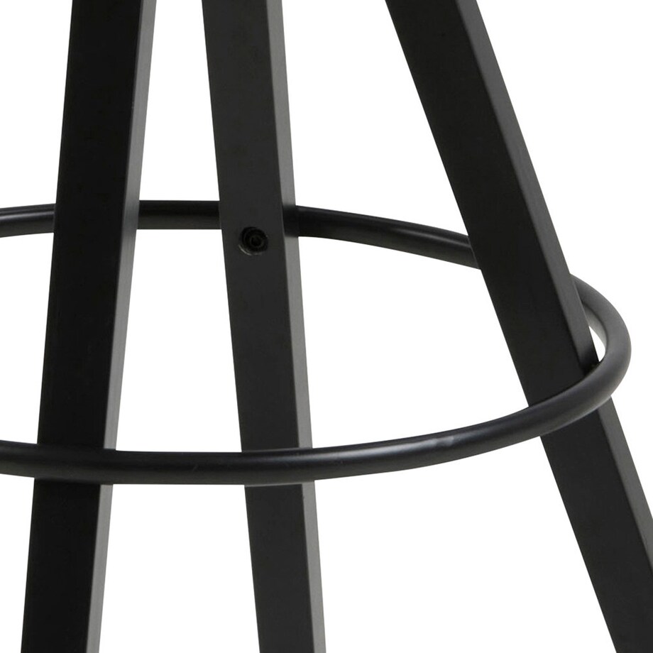 Stołek barowy Dima Brandy z drewnianymi nogami