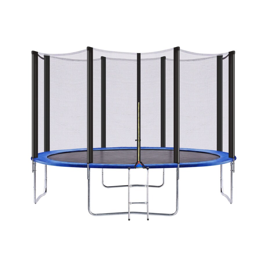 Trampolina ogrodowa z siatką 366 cm niebieska RISATA