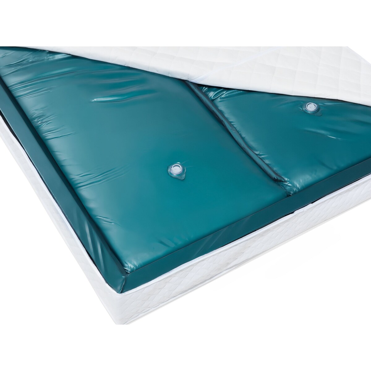 Łóżko wodne ze stolikami nocnymi 180 x 200 cm jasne drewno ZEN