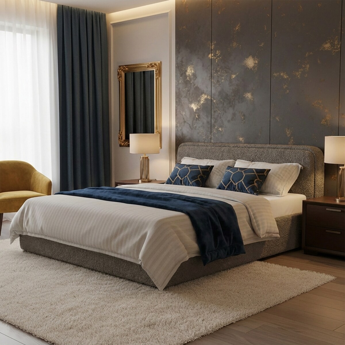 Łóżko Tapicerowane Grand 140X200 Stelaż Pojemnik Na Pościel Abriamo 02