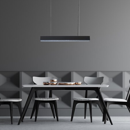 Lampa sufitowa wisząca Light Prestige Mira czarny LED 2700K-6500K (SMART) 1 szt.