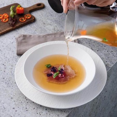 Miska płaska Manufacture Rock blanc biała, Villeroy & Boch