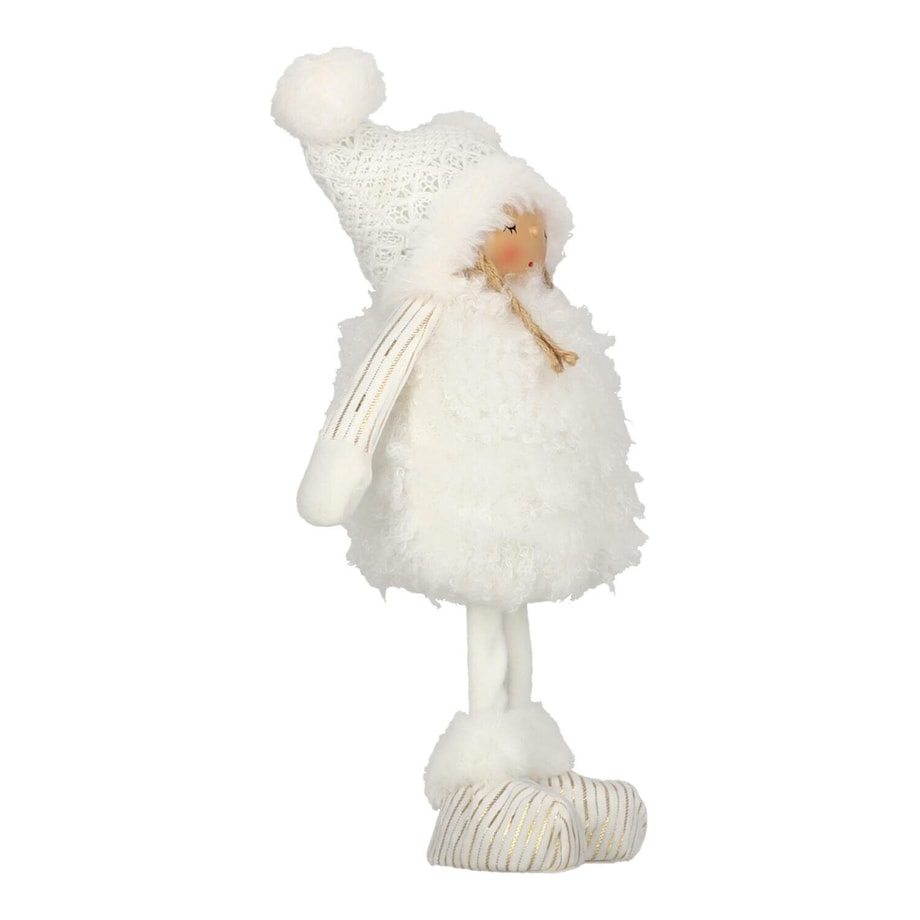 FIGURKA ŚWIĄTECZNA dekoracyjna Dziewczynka ŚNIEŻYNKA 33 cm