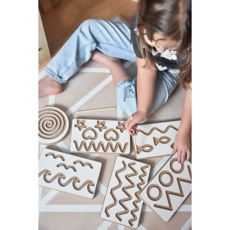 Zestaw 6 tabliczek grafomotorycznych