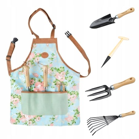 Fartuch Ogrodniczy Damski do Pracy w Ogrodzie Róże