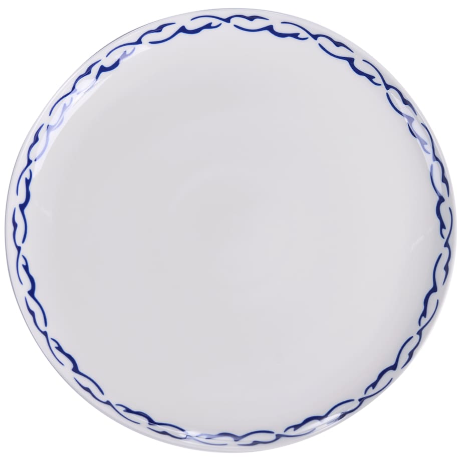 Zastawa stołowa 24-częściowa AMCHUR Porcelana Biały/ niebieski