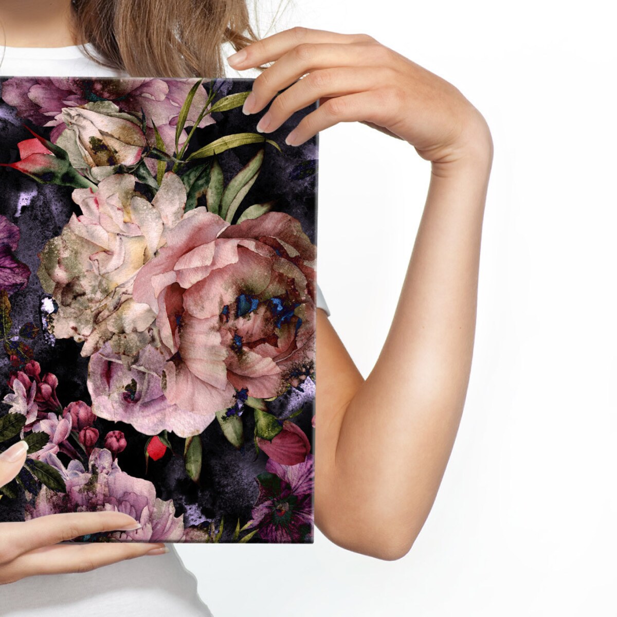 Obraz na płótnie piwonie w stylu retro 120x80cm