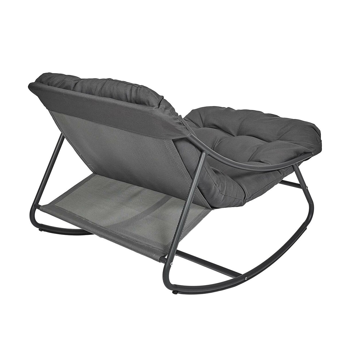 FOTEL OGRODOWY BUJANY Tenerife czarny | miękkie siedzisko