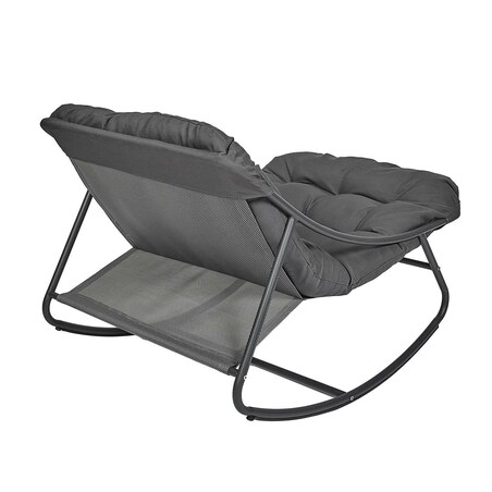 FOTEL OGRODOWY BUJANY Tenerife czarny | miękkie siedzisko