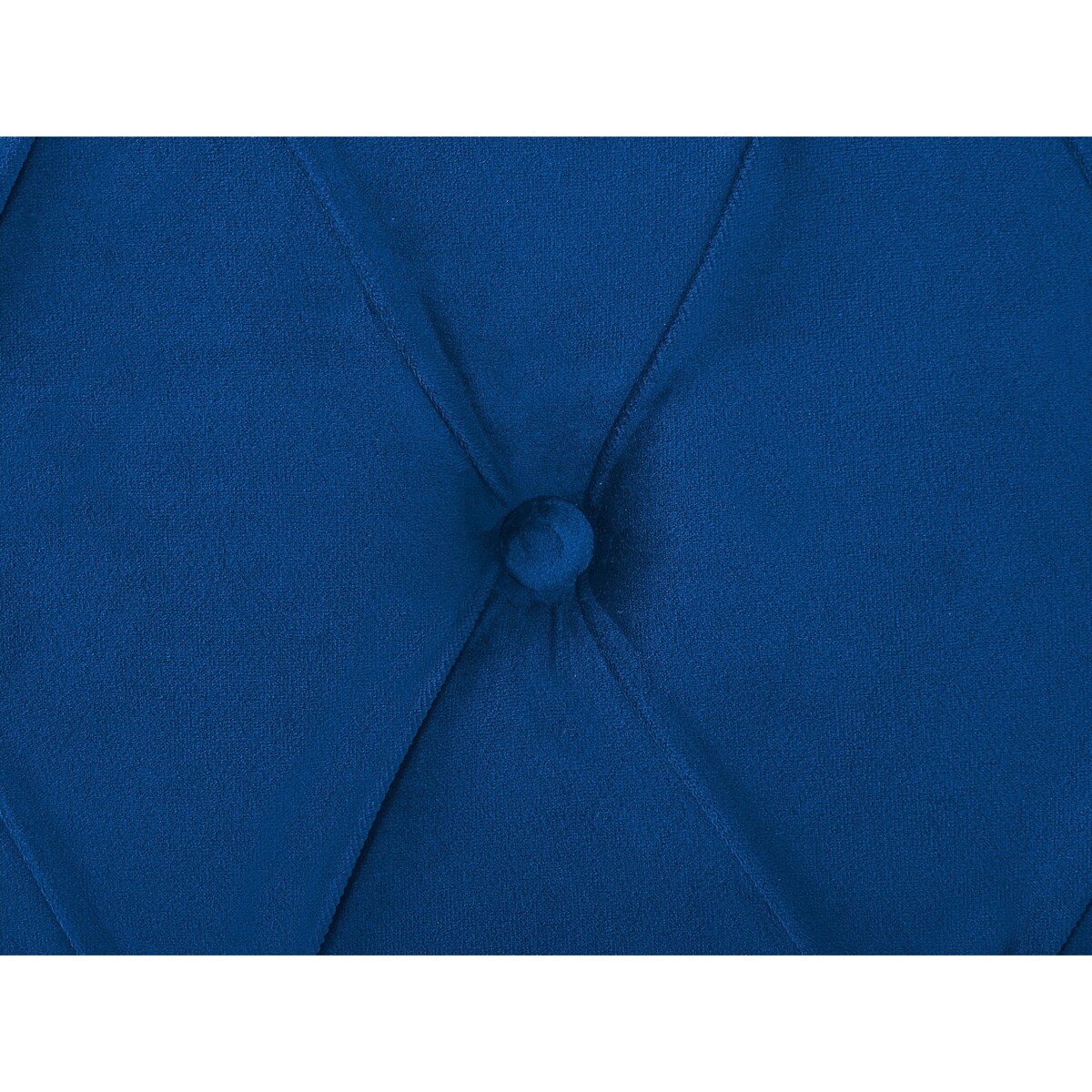 Łóżko wodne welurowe 180 x 200 cm niebieskie AVALLON