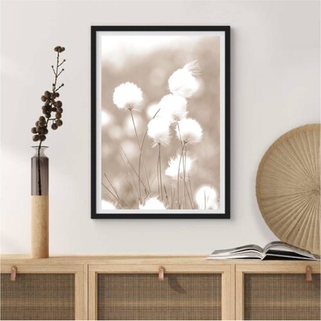 Poster Story, Plakat, Obraz - Bawełniana Trawa, wymiary 21 x 30 cm