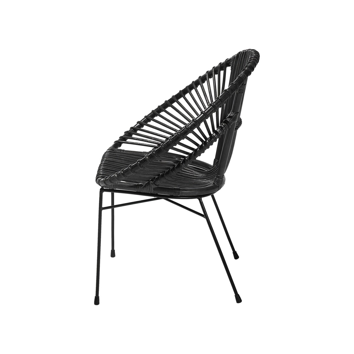 Krzesło rattanowe czarne SARITA