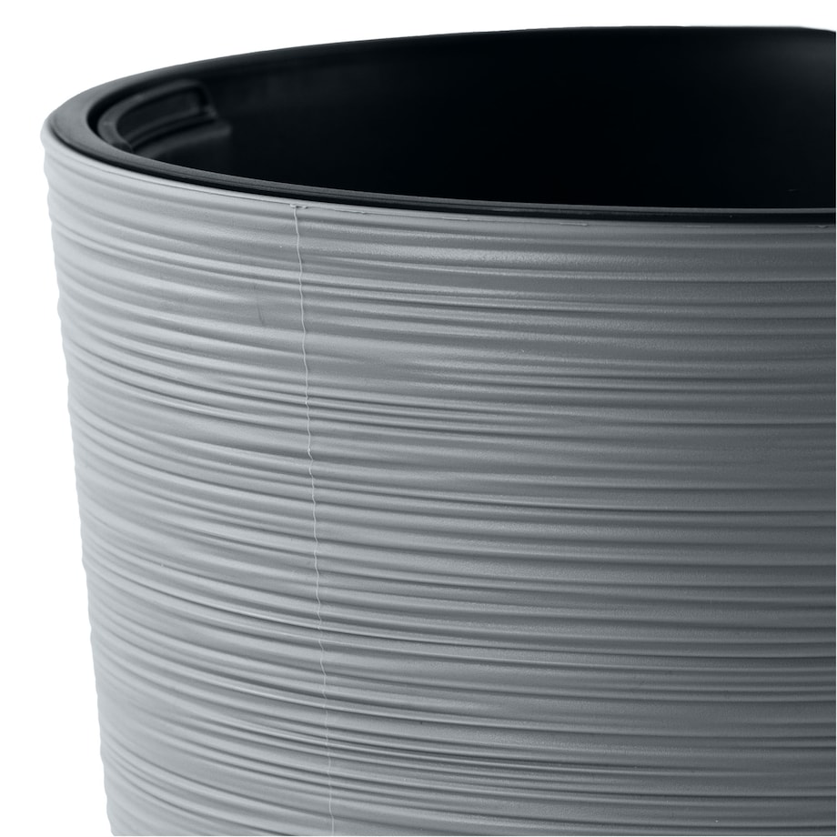 Doniczka Donica Ogrodowa 25 Cm Okrągła Na Taras Do Ogrodu Domu Szary