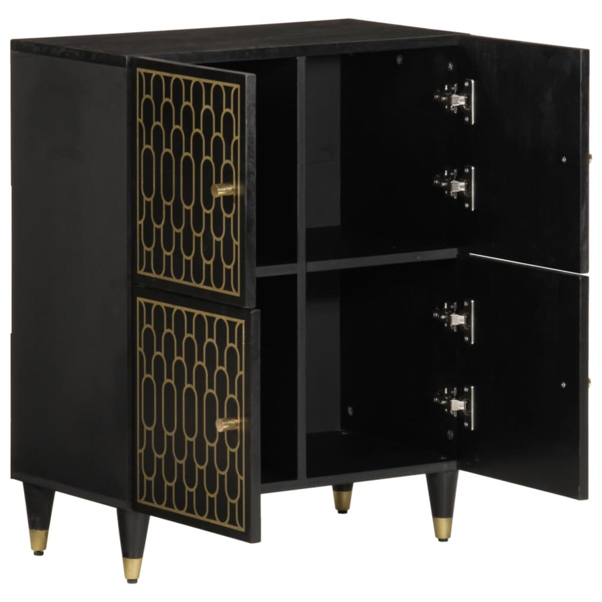 vidaXL Szafka, 60x33x75 cm, lite drewno mango