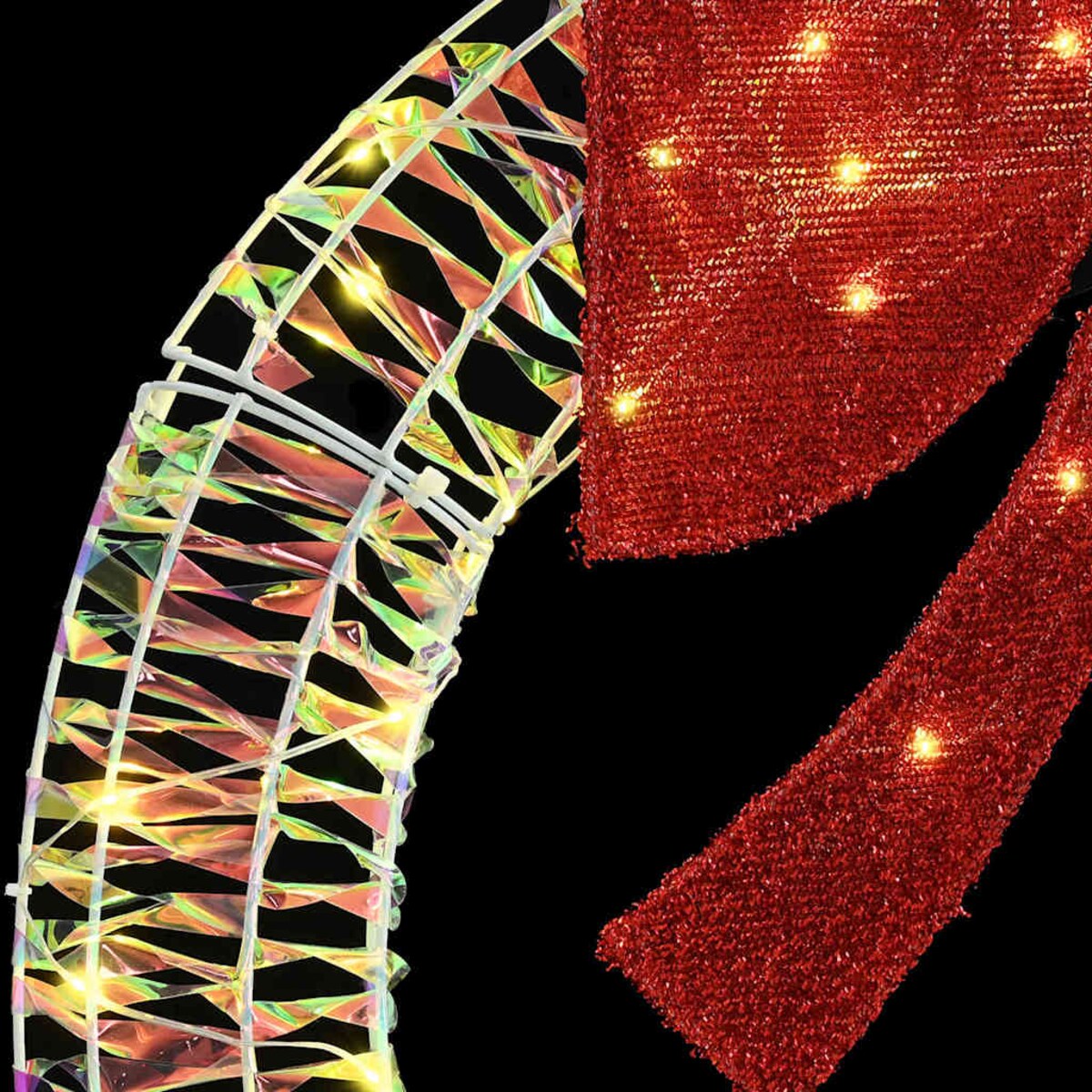 vidaXL Wianek z 60 diodami LED Ciepła biel 75 cm PET