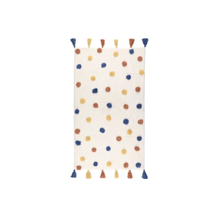Dywan bawełniany w kropki, 70 x 120 cm