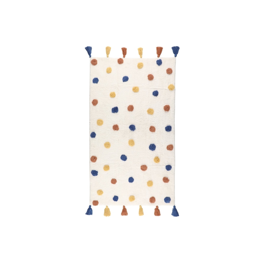 Dywan bawełniany w kropki, 70 x 120 cm