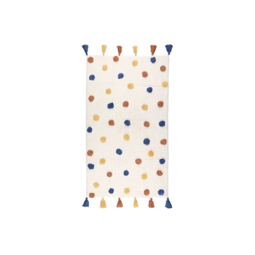 Dywan bawełniany w kropki, 70 x 120 cm