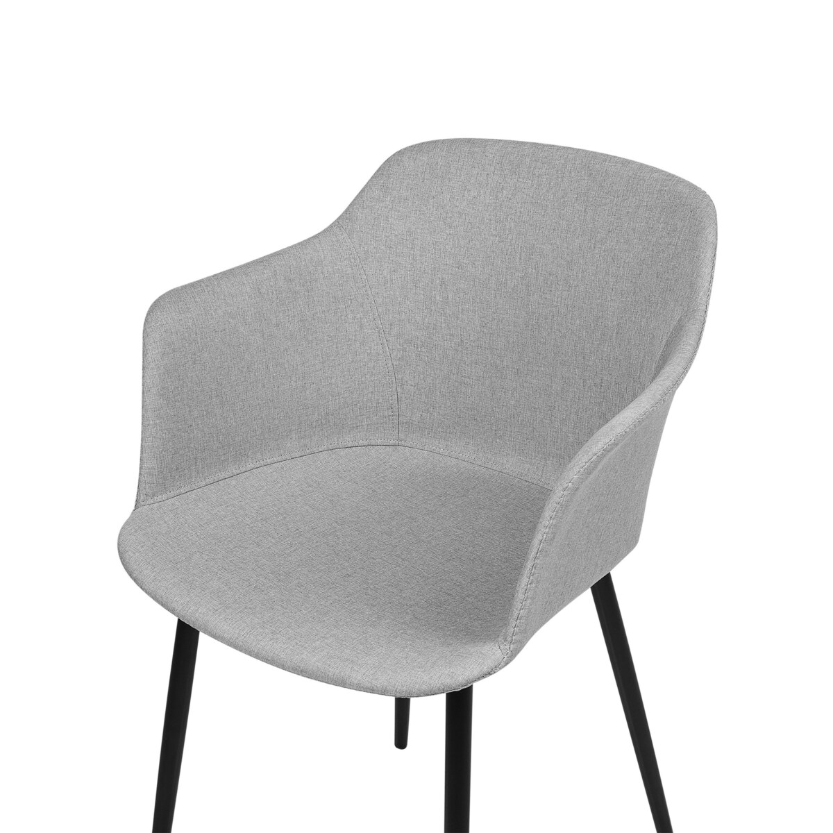 Zestaw 2 krzeseł jasnoszary ELIM