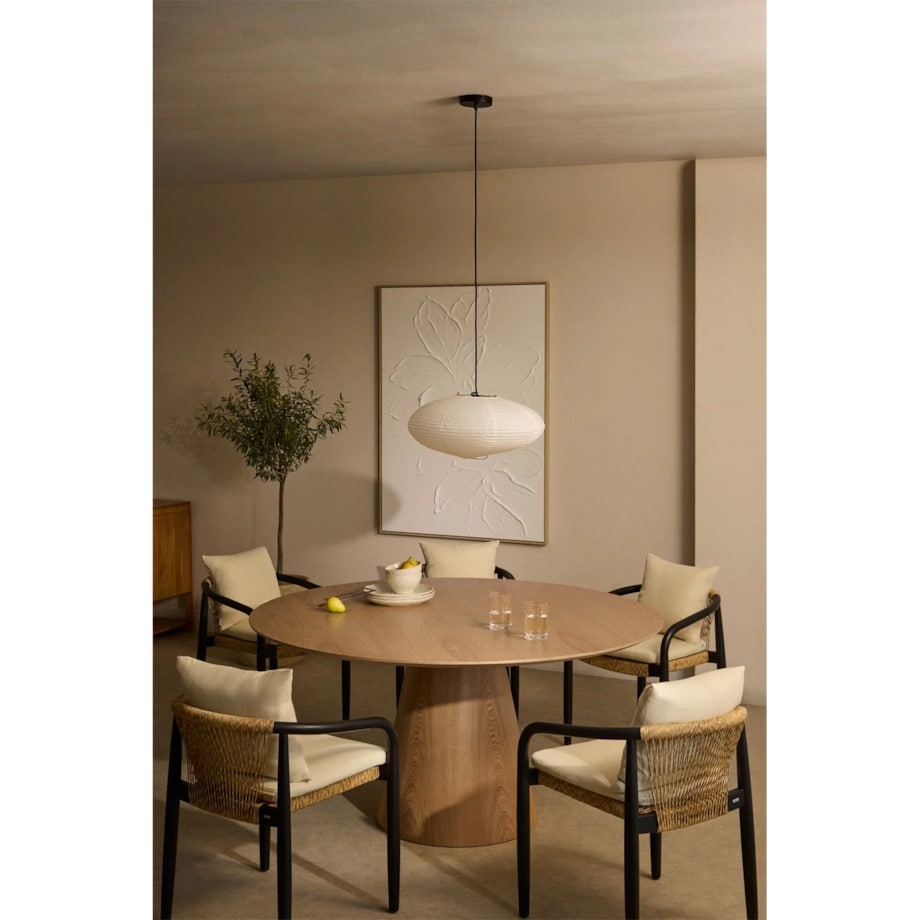 Okrągły stół jadalniany z drewna Ø150 cm Aura naturalny