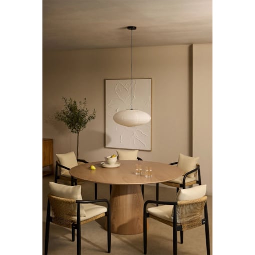 Okrągły stół jadalniany z drewna Ø150 cm Aura naturalny