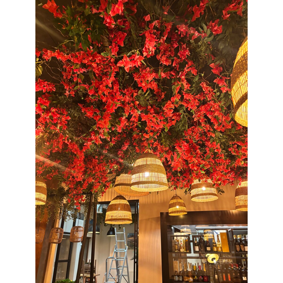 Instalacja kwiatowa na sufit, ścianę 10m2