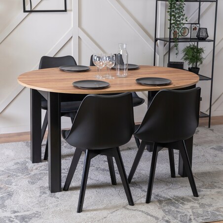 Krzesło Kuchenne Skandynawskie Czarne Do Jadalni Kuchni Salonu SCANDI