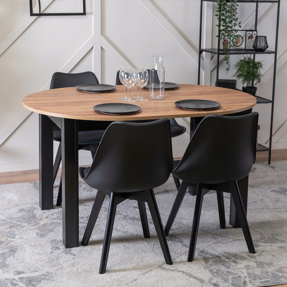 Krzesło Kuchenne Skandynawskie Czarne Do Jadalni Kuchni Salonu SCANDI