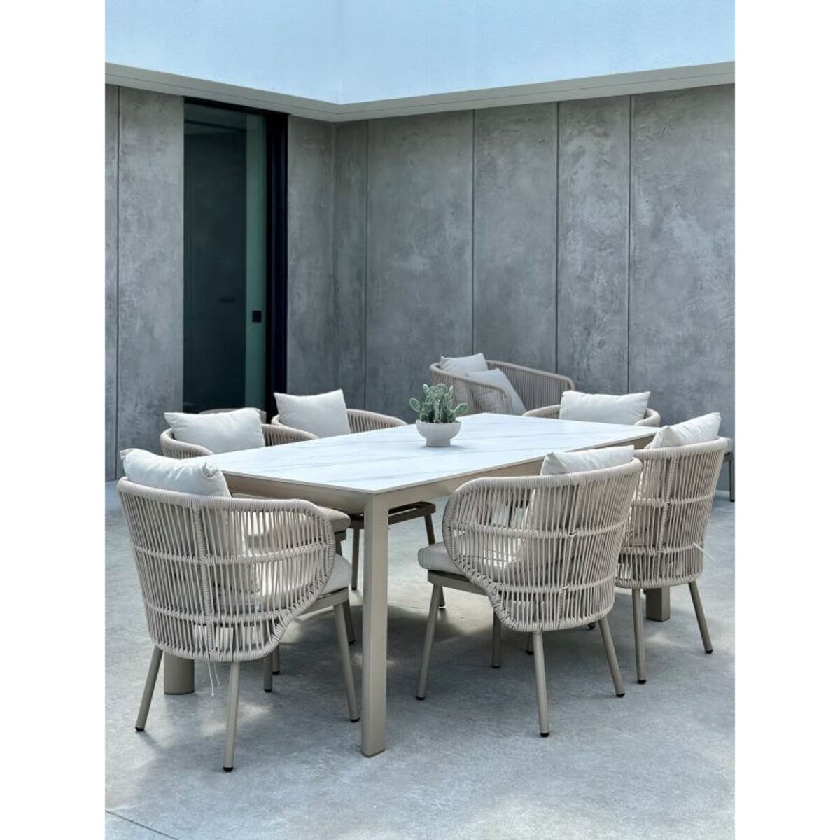 ZESTAW ALUMINIOWY AZZURE SZAMPAŃSKI 6