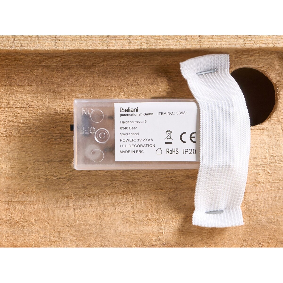 Dekoracja świąteczna LED UNARI Domek 50 cm Jasnobrązowy