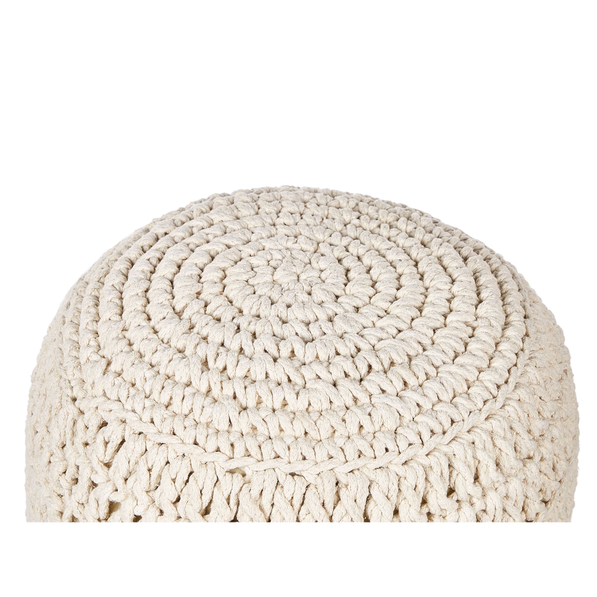 Puf bawełniany 40 cm beżowy ARPATU