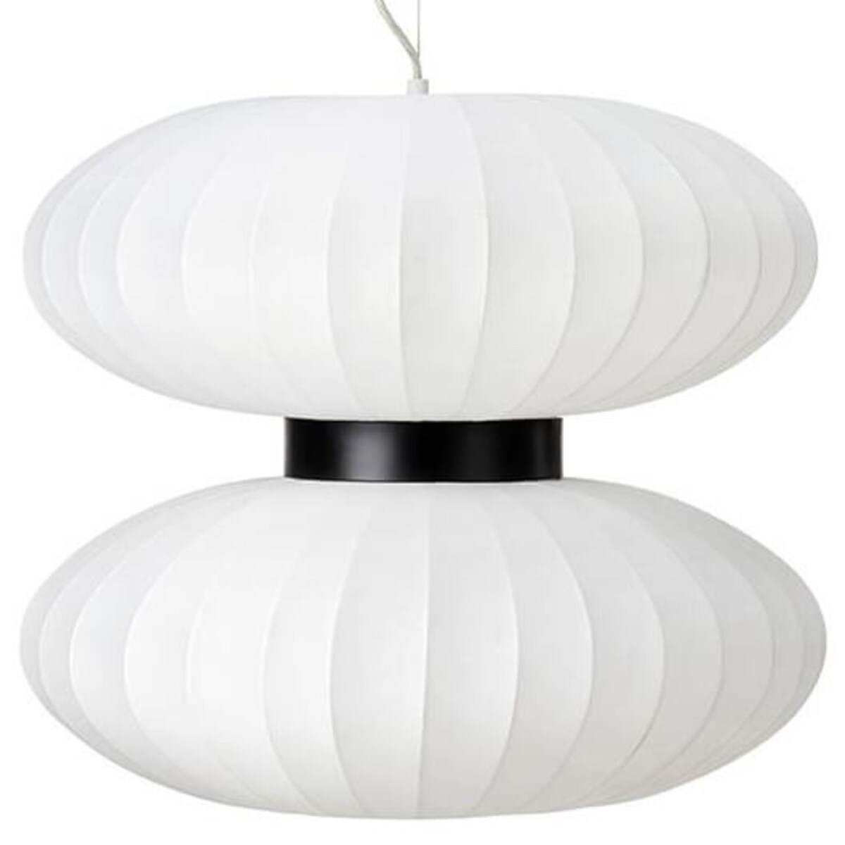 Modernistyczna lampa wisząca Daburu 108113 Markslojd tekstylna biała