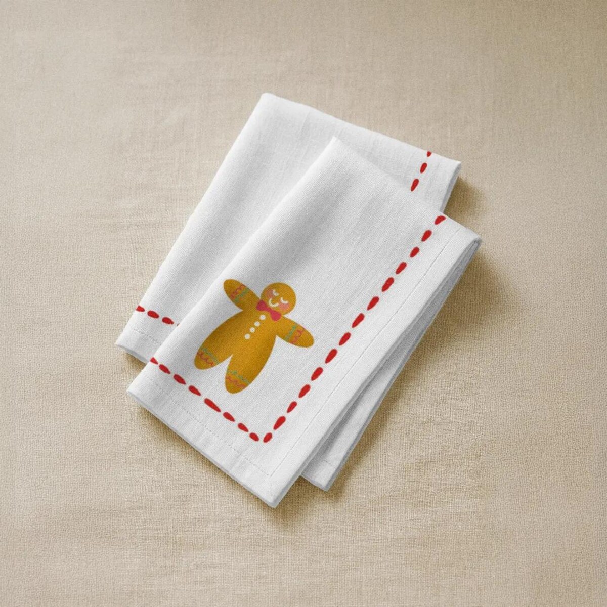 Serwetki świąteczne - Minimalistyczny piernik (2szt.)