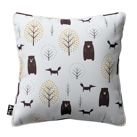 Poszewka Lola 60x60 ecru-brązowy