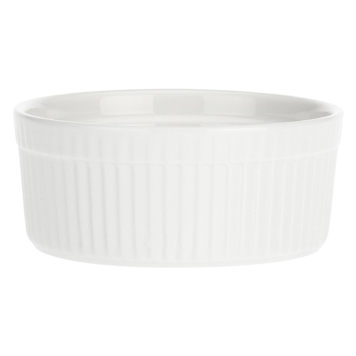 Zestaw 6 ramekinów okrągłych Arezzo - Biały, 12 cm