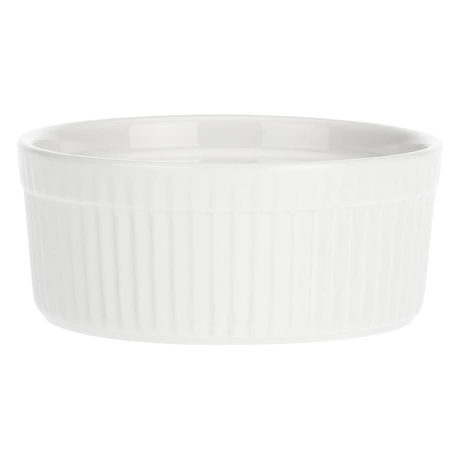 Zestaw 6 ramekinów okrągłych Arezzo - Biały, 12 cm