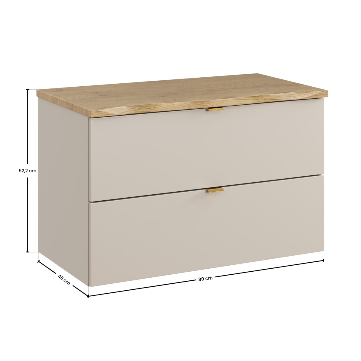 Zestaw mebli łazienkowych 80cm z blatem