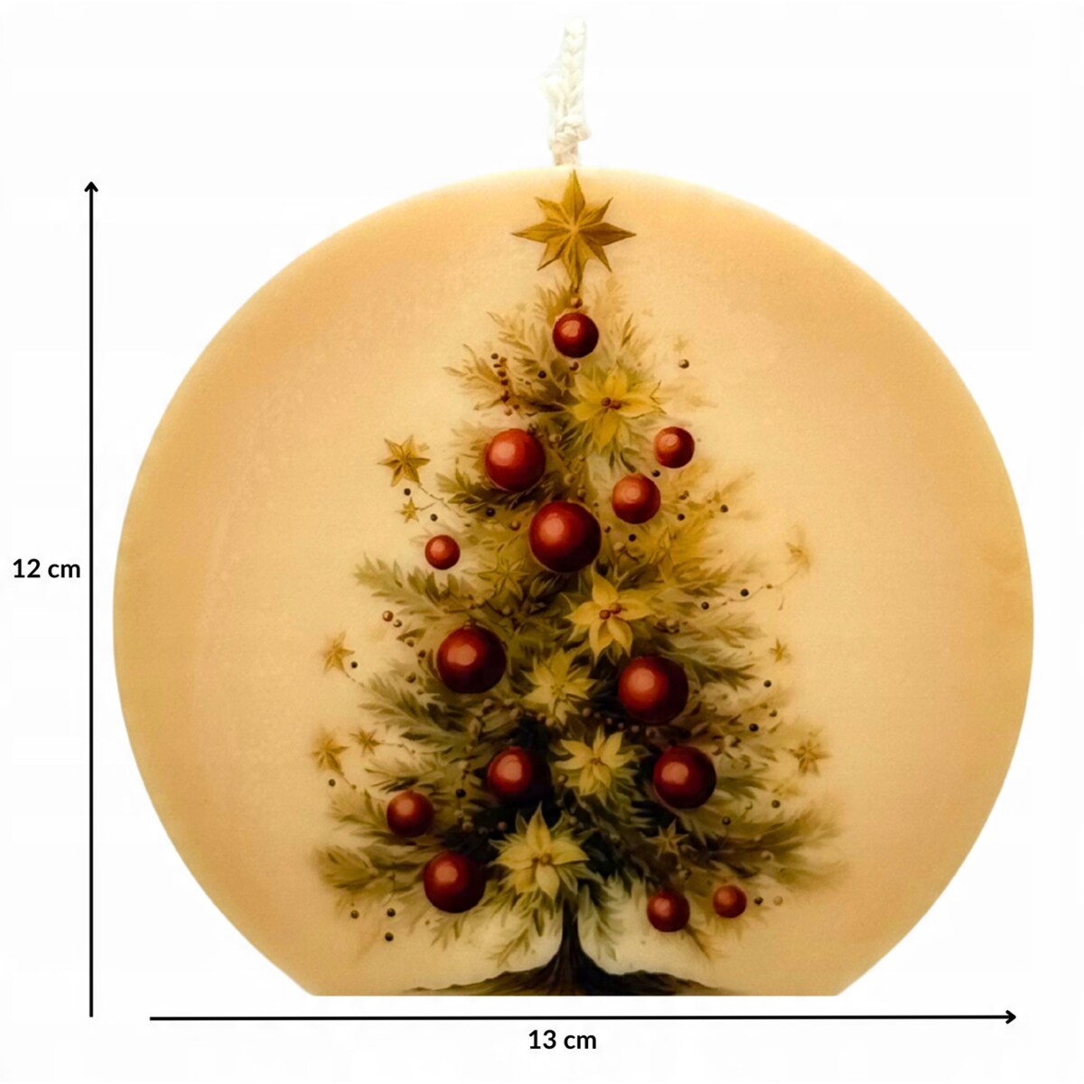 Świeca Choinka Prezent na Święta Drzewko Świąteczne Świeczka Handmade EKO