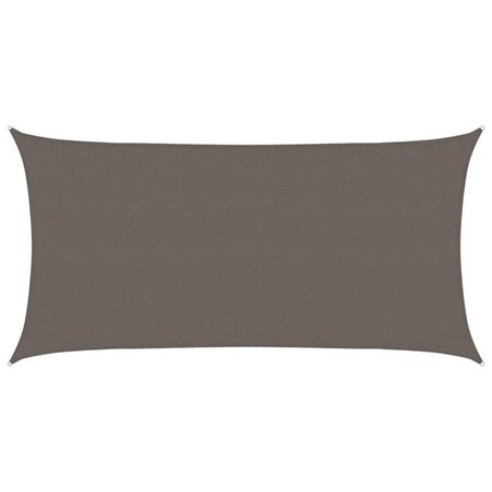 vidaXL Żagiel przeciwsłoneczny, 160 g/m², antracytowy, 3x6 m, HDPE