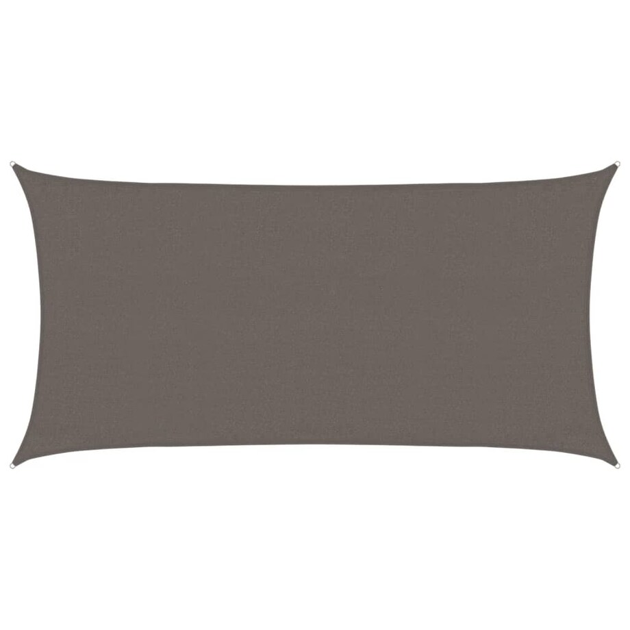 vidaXL Żagiel przeciwsłoneczny, 160 g/m², antracytowy, 3x6 m, HDPE